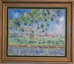 Arbres en bord du Cher (Georges Ferro La Grée)