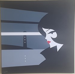 La femme et le phare- illustration originale (Antonio Lapone)