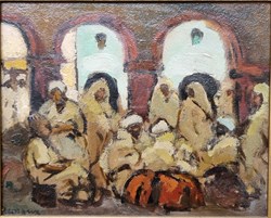 Scene orientaliste (Albert Lepreux )
