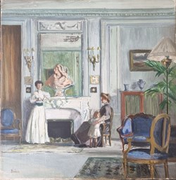 Personnages dans un salon (Jacques Dresa)