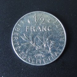 1/2 Franc 1996