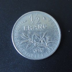 1/2 Franc 1971
