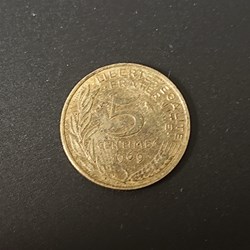 5 centimes 1969