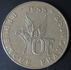 10 Francs Roland Garros 1988