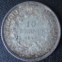 10 Francs Hercule 1967
