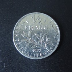 1/2 Franc 1992