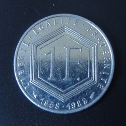 1 Franc Charles de Gaulle 1988