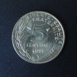 5 centimes 1998