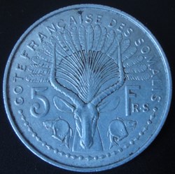 5 Francs Côte Française des Somalis 1948