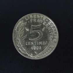 5 centimes 1992