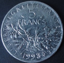5 Francs 1993