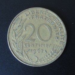 20 centimes 1967
