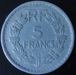 5 Francs 1947