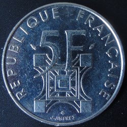 5 Francs Tour Eiffeil 1989