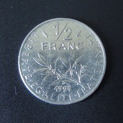 1/2 Franc 1991