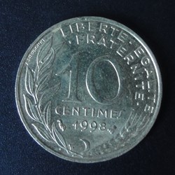 10 centimes 1998