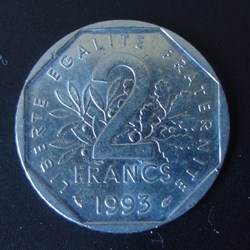 2 Francs Jean Moulin 1993