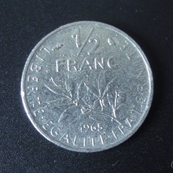 1/2 Franc 1965