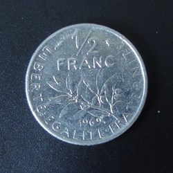 1/2 Franc 1969