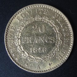 20 Francs 1876