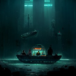 T4reph_boat_cyberpunk_under_sea_with_3_character_e232c070-7383-47dd-b477-2aff6602a960