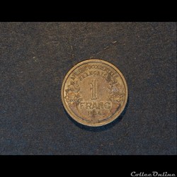1 Franc 1944 afrique occidentale française type Morlon
