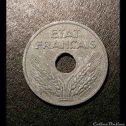 10 Cts Etat Françcais 1943