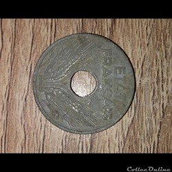 10 Cts Etat Françcais 1943