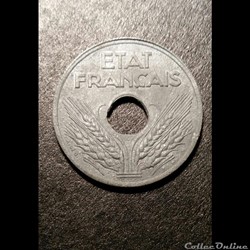 10 Cts Etat Françcais 1943