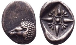 *Milet / Douzième de statère / Protomé de lion à gauche - Motif stellaire