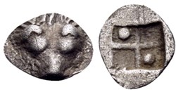 Chersonèse Taurique - Panticapée / Tétartemorion /Tête de Lion / Carré creux.