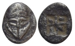 Mesembria  / Hemiobole / Casque Corinthien  - Carré creux.