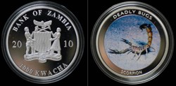 Zambie  / 1 000 kwacha  / Blason - Scorpion.