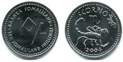 Somalie  / 10 Shillings  / BAANKA SOMALILAND - Scorpion.