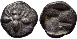 Ephèse - Tétartemorion - Abeille / Carré creux.