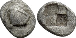 Ionie / Incertaine / Hémitartemorion / Œil  humain / Carré creux.