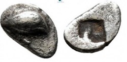 Ionie / Incertaine / Tetartemorion / Œil / Carré creux.