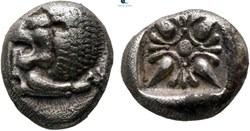 *Milet / Douzième de statère / Protomé de lion à gauche - Motif stéllaire