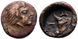 Chersonèse Taurique - Panticapée /Démi unité / Tête de Satyre / Tête de Taureau.