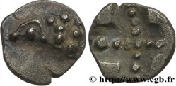 Tête de bélier à gauche "au pointillé" - Type du trésor d'Auriol