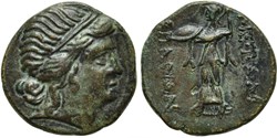 Messembria / Unité / Tête d'Apollon  -   Athéna Alkidémos.