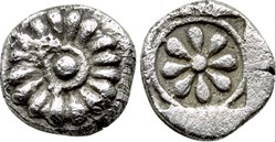 Erythrée / Hémiobole / Rosace / Bouclier - Rose à huit pétales
