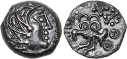 Celtique - Sénones - Bronze YLLYCCI à l’aigle.