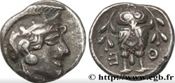 Athènes / Hémidrachme / Tête d'Athéna à droite - Chouette debout de face.