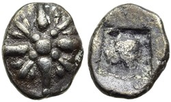 Erythrée ? - Hémiobole - Rosace - Carré creux.