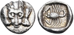 *Mylasa / Hémiobole / Tête de lion - Scorpion