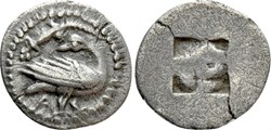 Eion / Tréhemioble /  Oie à droite  - Carré creux quadripartite.