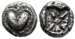 M Kyrene / Obole / Fruit de Silphion - Motif étoilé.