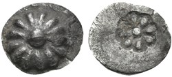 M Erythrée / Trihémitartemorion / Rosace - Rosette dans  poinçon creux