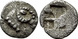 Cebren / Tétartemorion/ Tête de Bélier - Carré creux.